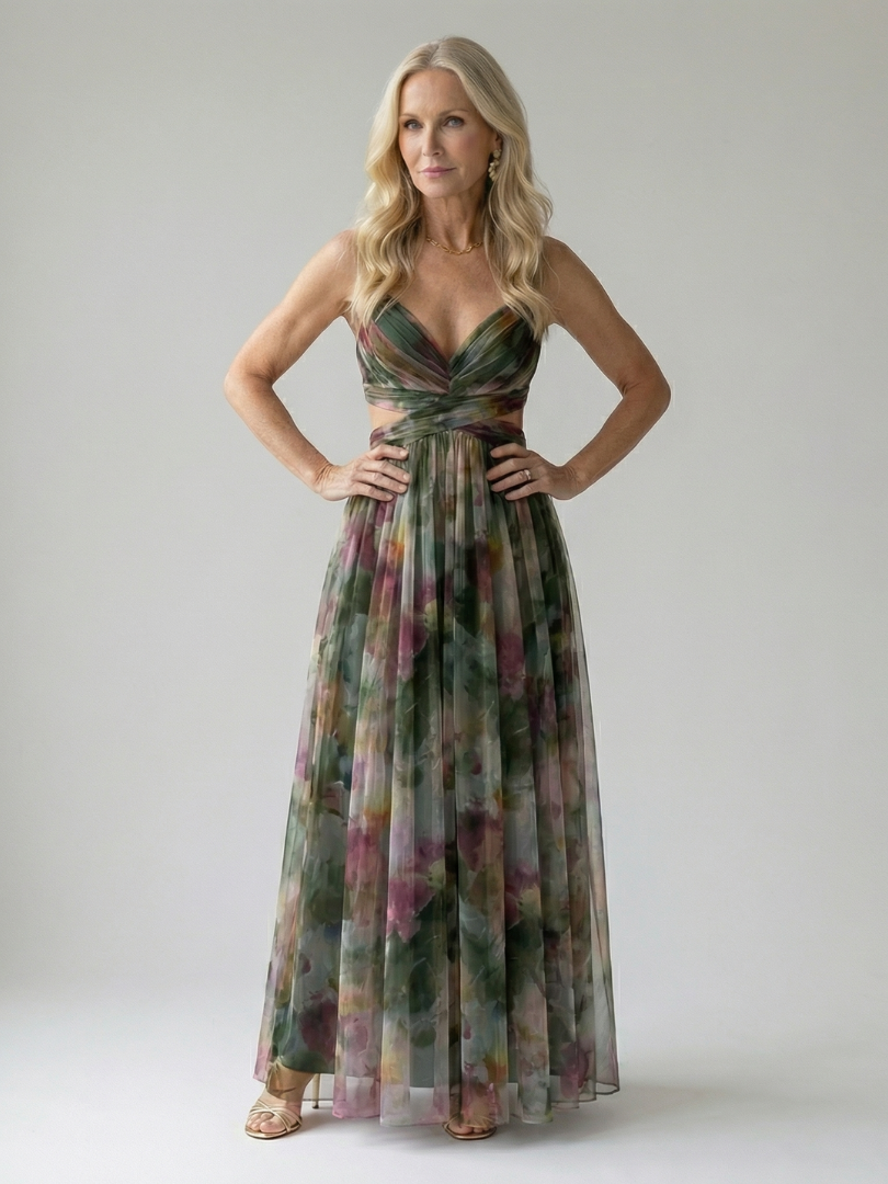 Lily | Women's Maxi Dress with Wrap Bodice 9