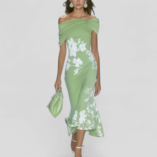 Lily | Women's Midi Dress Unique Print 0