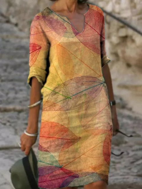 Lily | Women's Midi Dress with Artistic Design 0