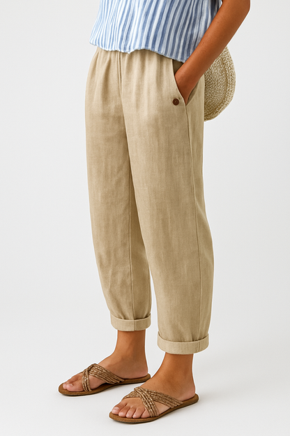Lily | Women's Straight-Leg Pants with Pockets 0