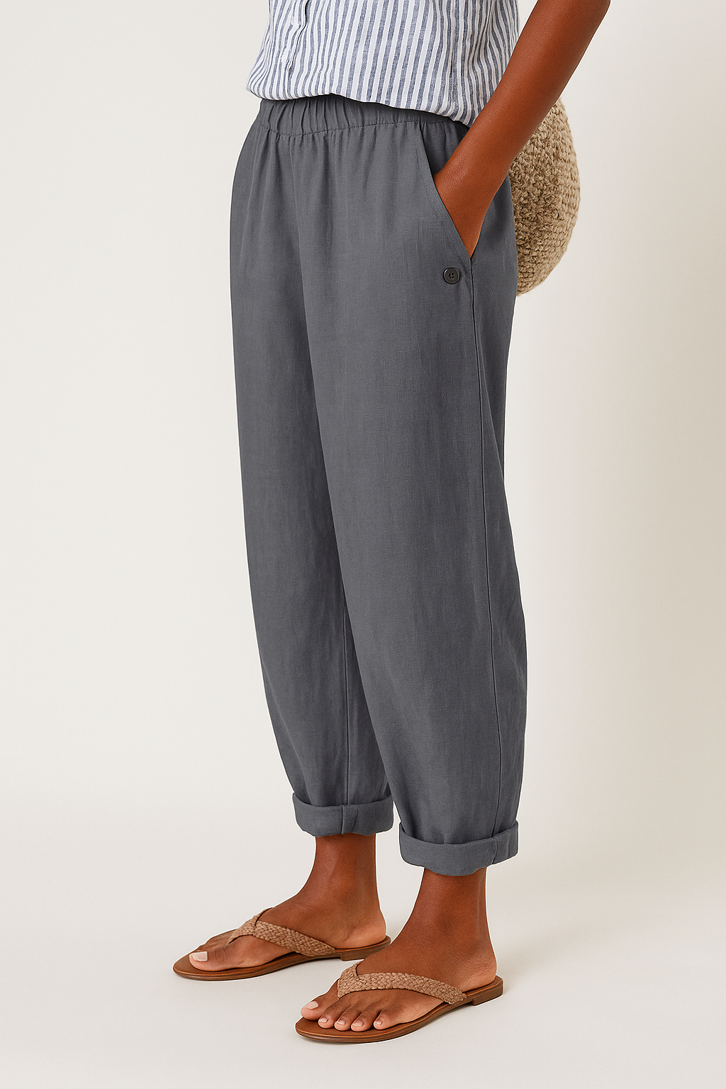 Lily | Women's Straight-Leg Pants with Pockets 4