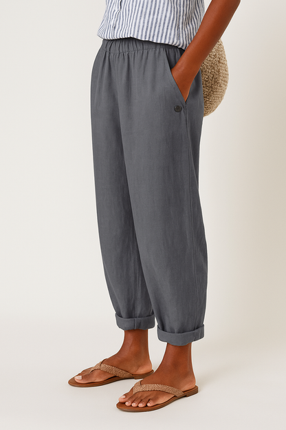 Lily | Women's Straight-Leg Pants with Pockets 4
