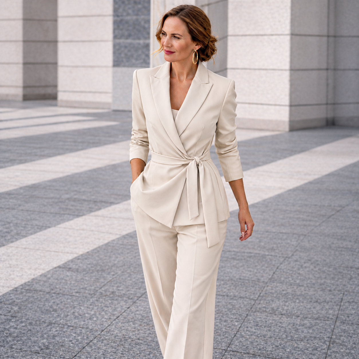 Lily | Women's Suit with Wide Trousers 7