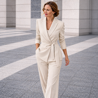 Lily | Women's Suit with Wide Trousers 7
