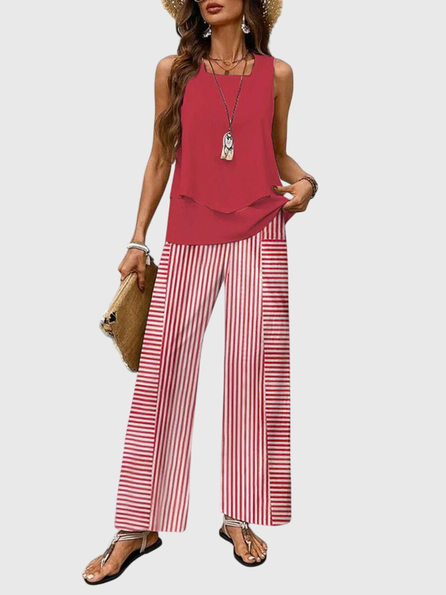 Lily | Women's Two Piece Summer Outfit with Square Neckline 3