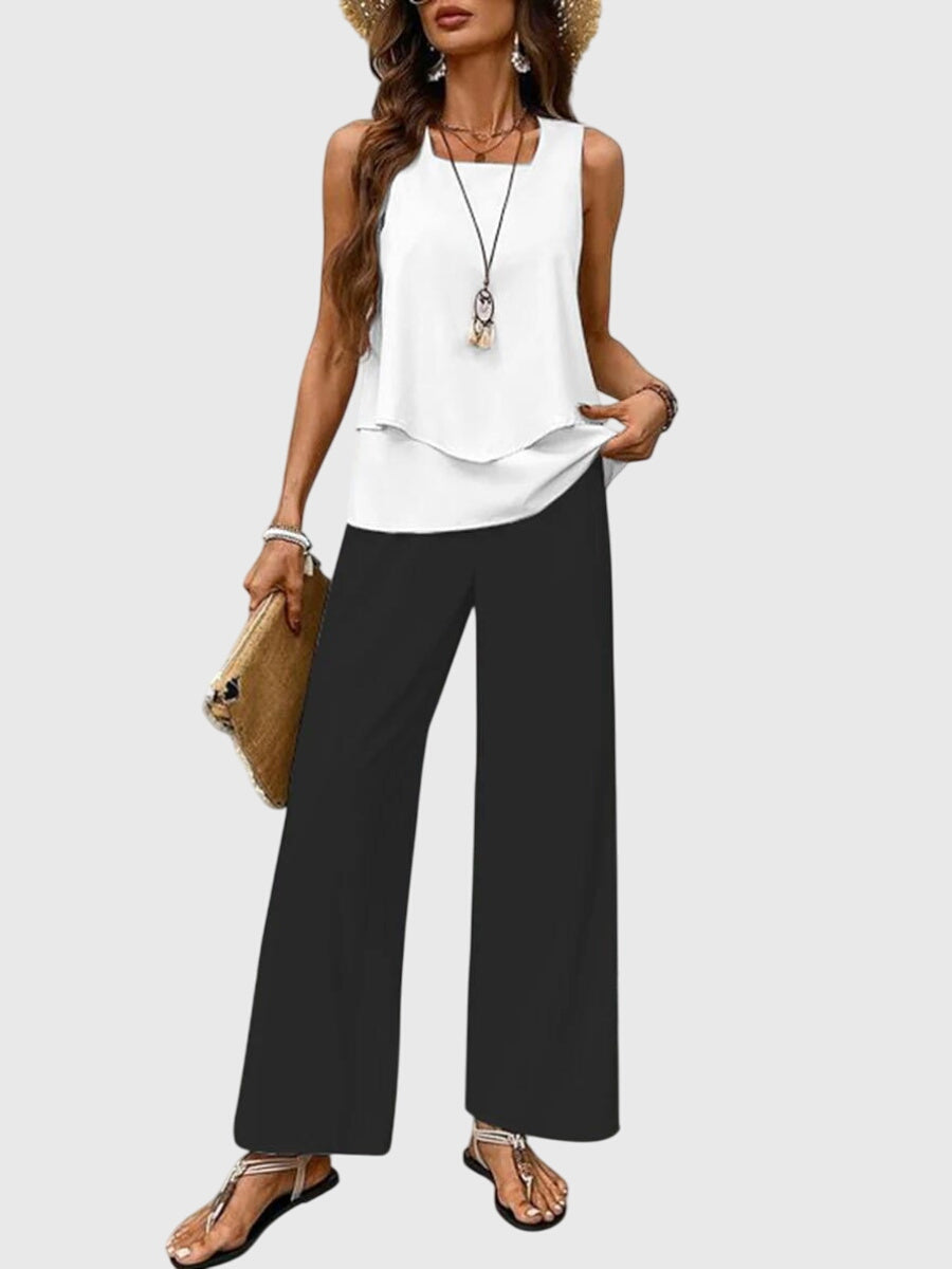 Lily | Women's Two Piece Summer Outfit with Square Neckline 7
