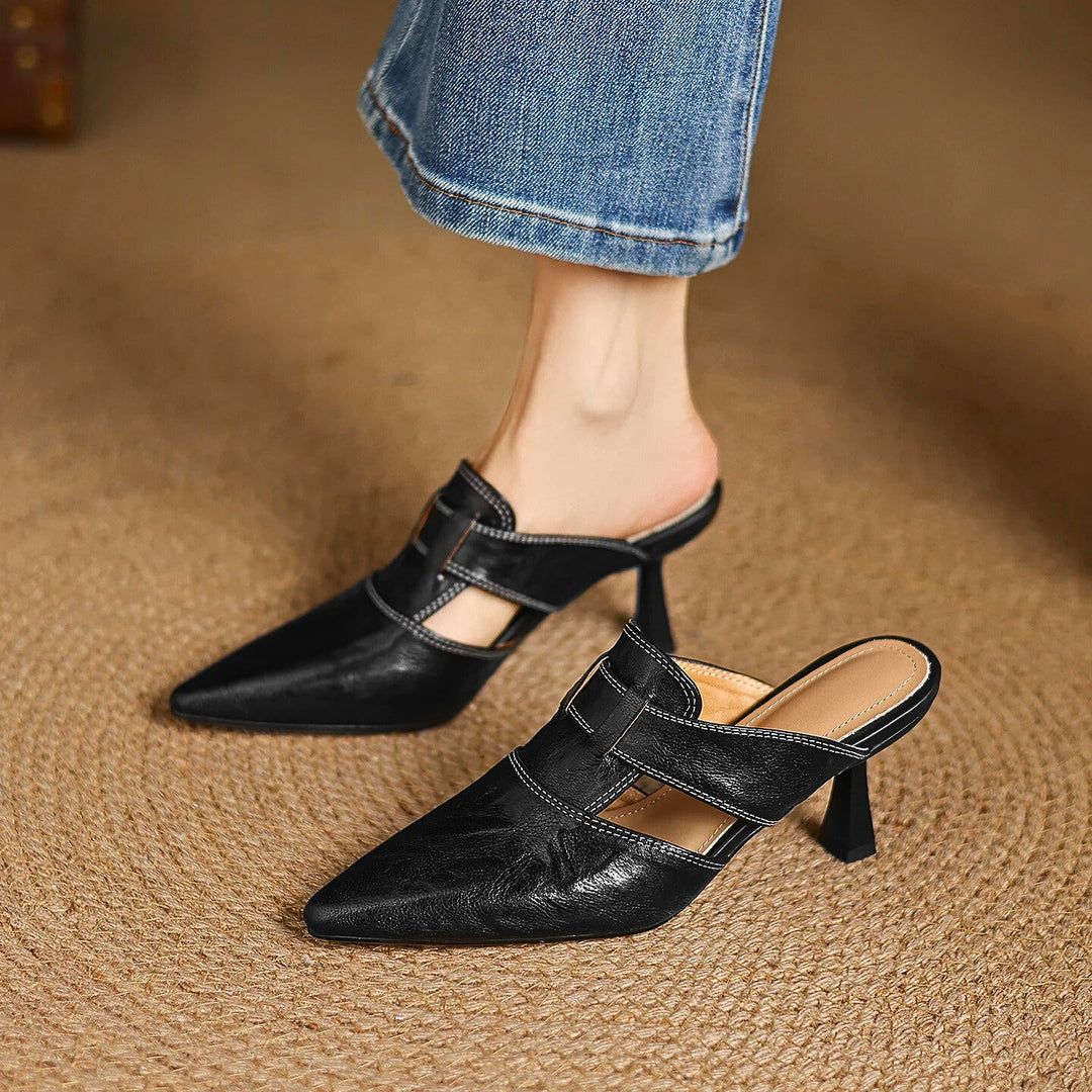 Maya | Women's Heels Mule-Style Genuine Leather 0