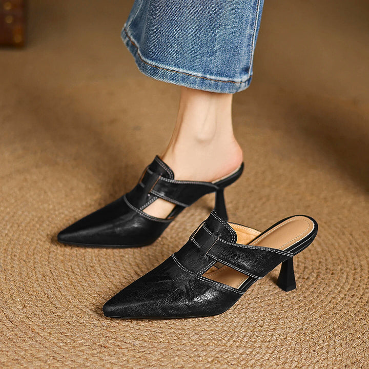Maya | Women's Heels Mule-Style Genuine Leather 0