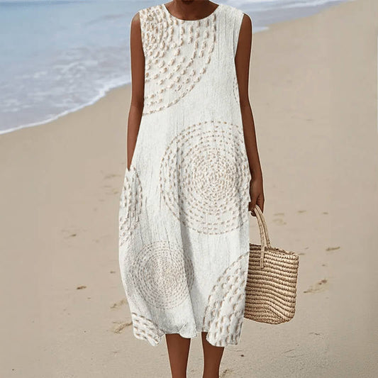Maya | Women's Midi Dress with Pockets 0