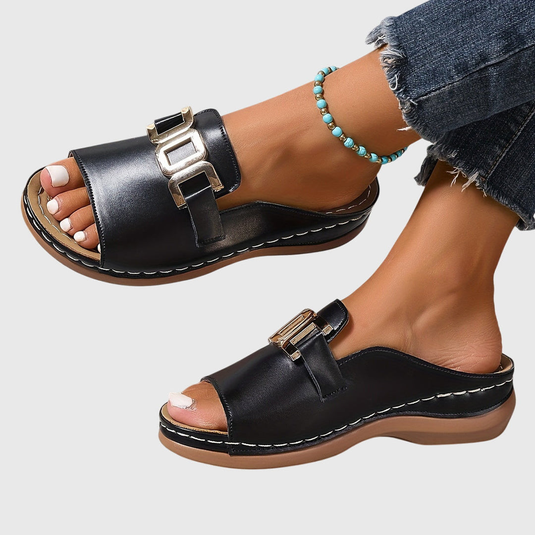 Maya | Women's Sandals Open-Toe Design, Comfy Buckle 7