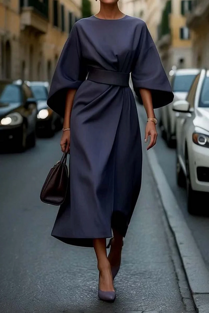 Mia | Women's Belted Midi Dress 0