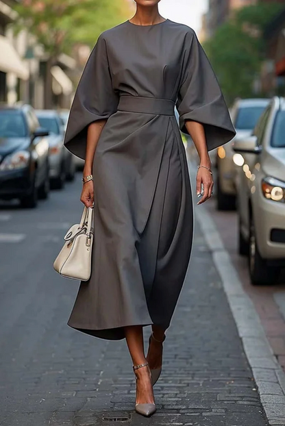 Mia | Women's Belted Midi Dress 5