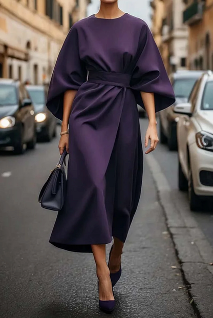 Mia | Women's Belted Midi Dress 6