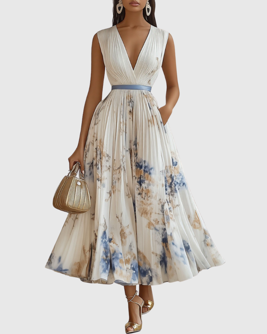 Mia | Women's Floral Midi Dress 0