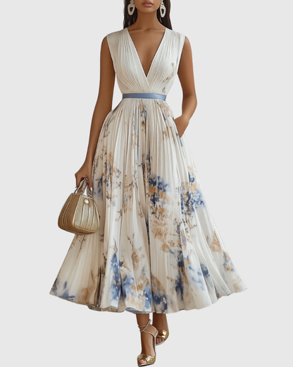 Mia | Women's Floral Midi Dress 0