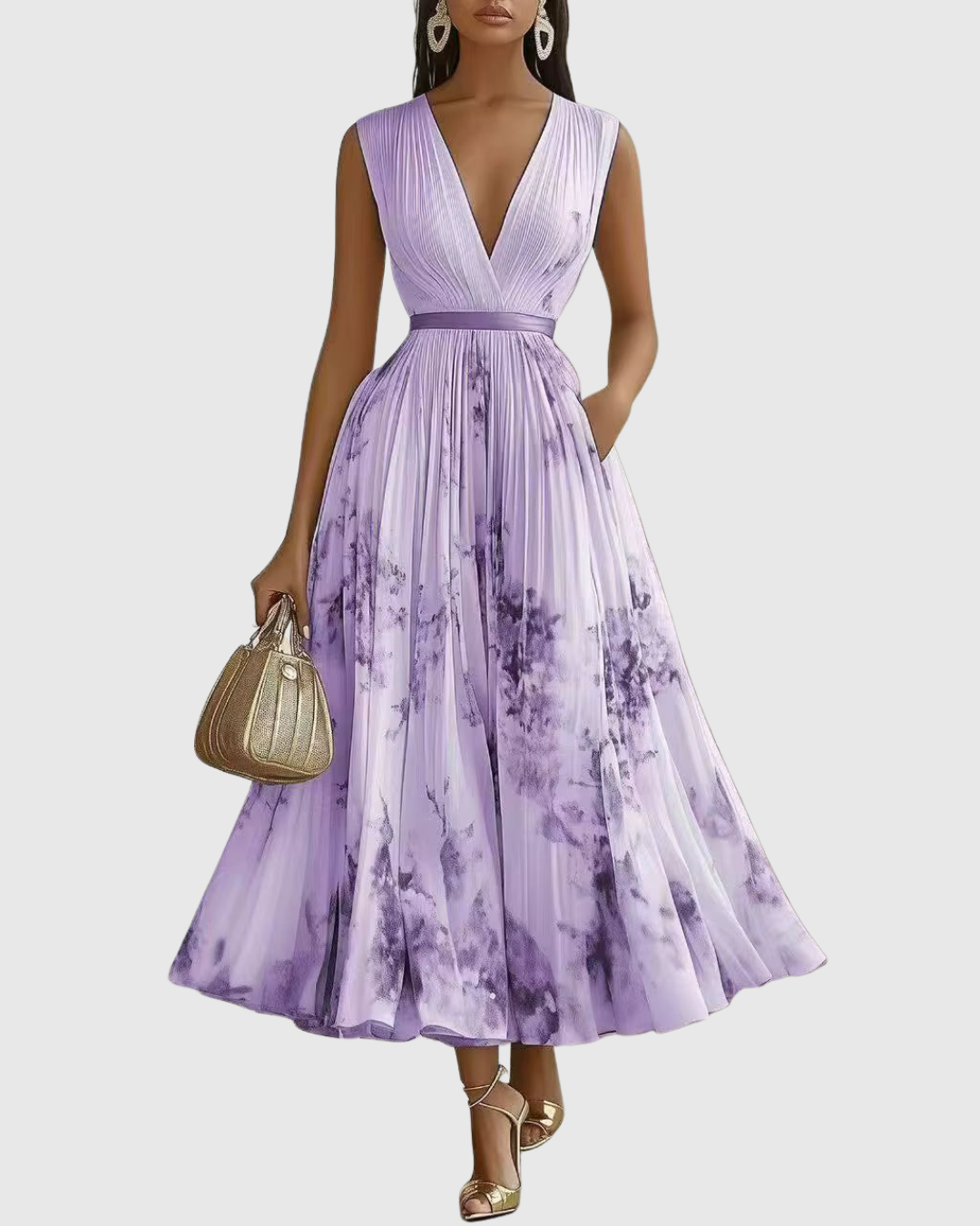 Mia | Women's Floral Midi Dress 10