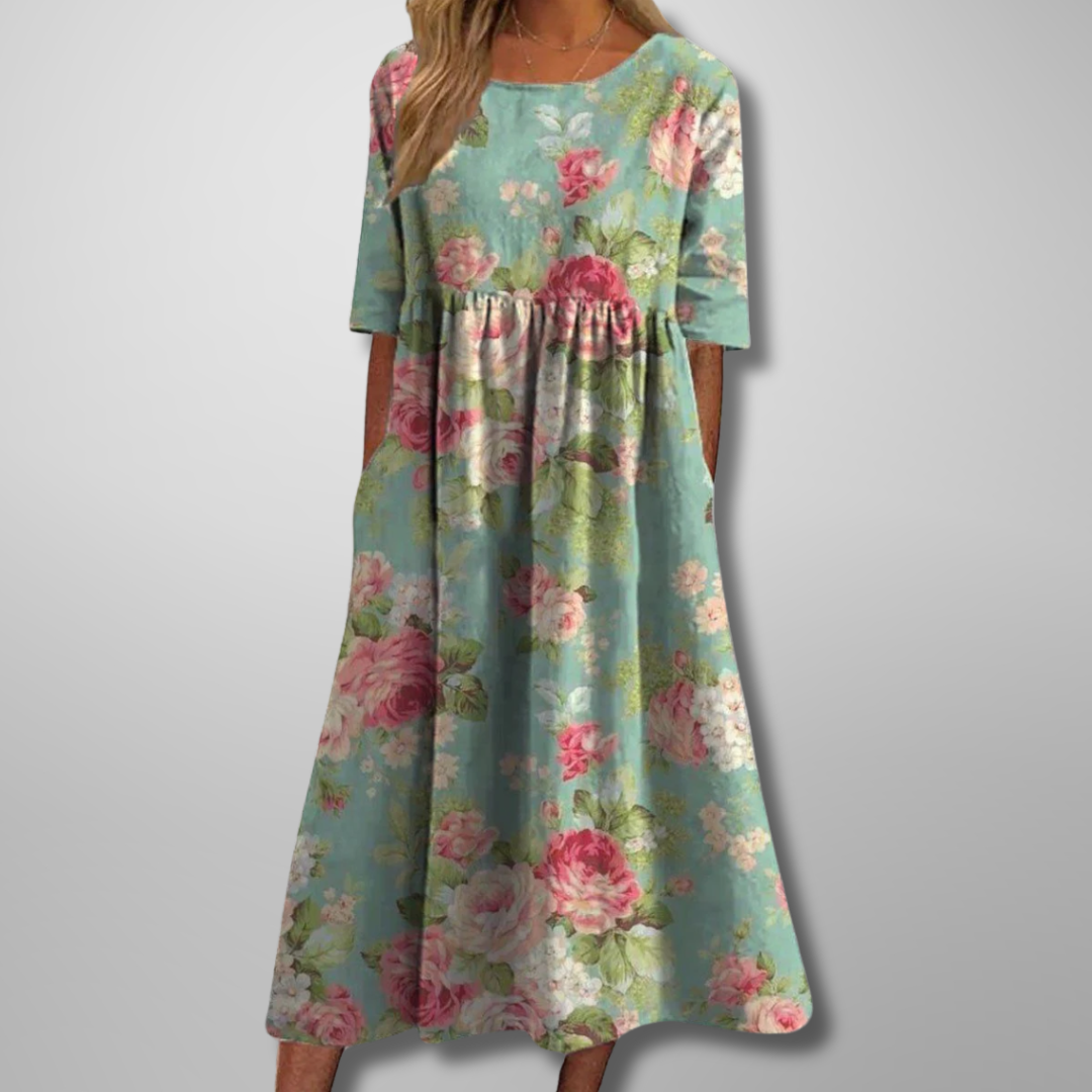 Mia | Women's Floral Print Midi Dress 1