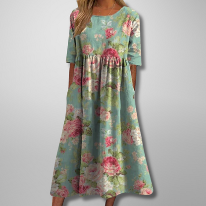 Mia | Women's Floral Print Midi Dress 1