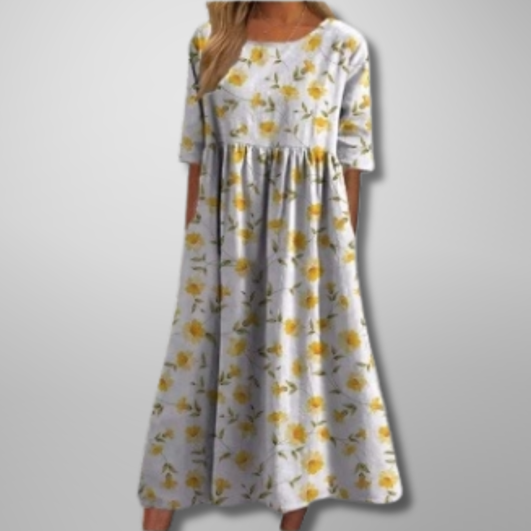 Mia | Women's Floral Print Midi Dress 6