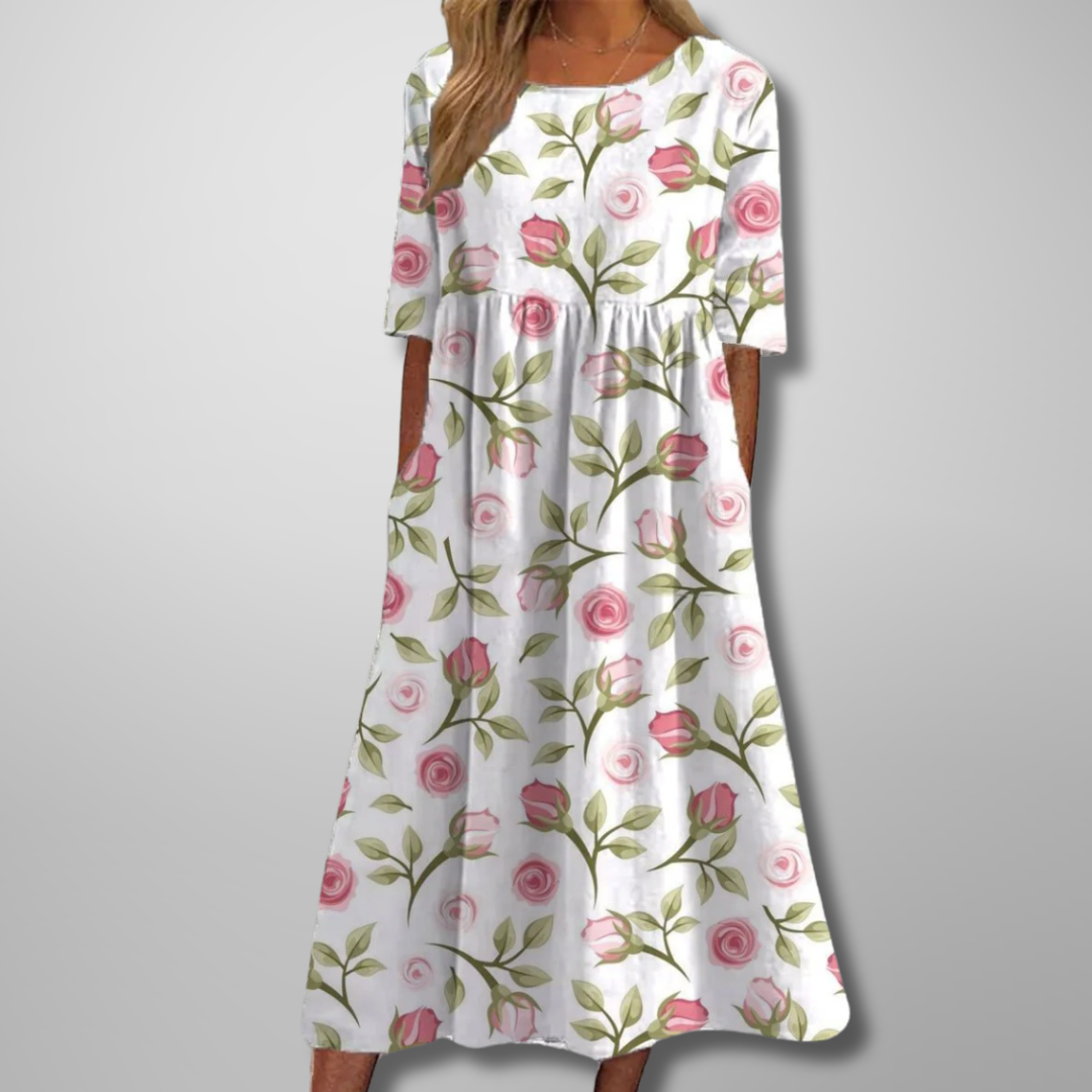 Mia | Women's Floral Print Midi Dress 7