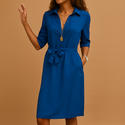 Sophia | Women's Belted Shirt Dress 1