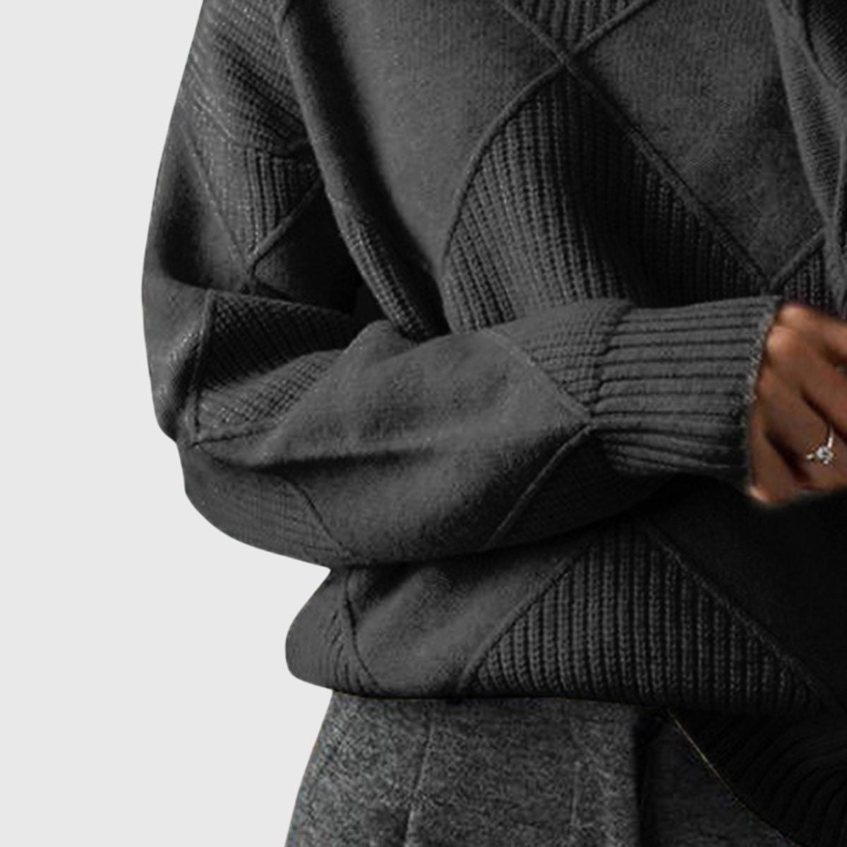 Diana | Ribbed Knit Turtleneck Sweater