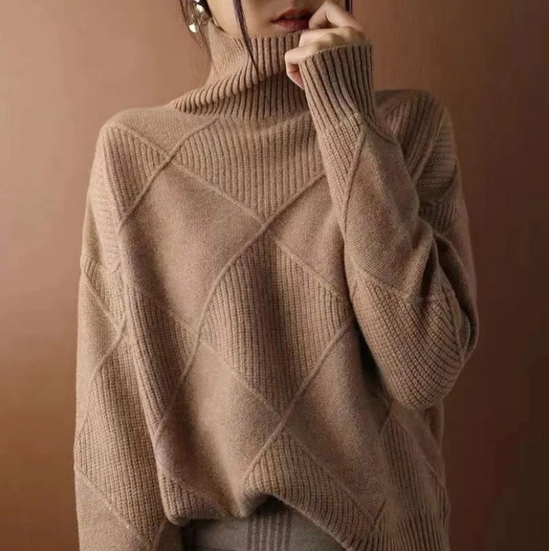 Diana | Ribbed Knit Turtleneck Sweater