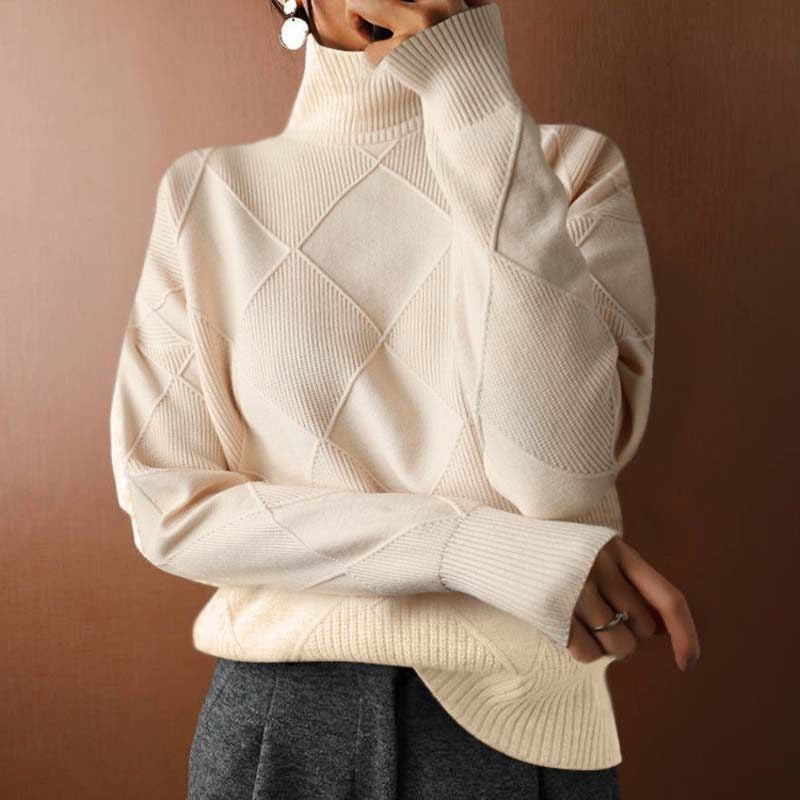 Diana | Ribbed Knit Turtleneck Sweater