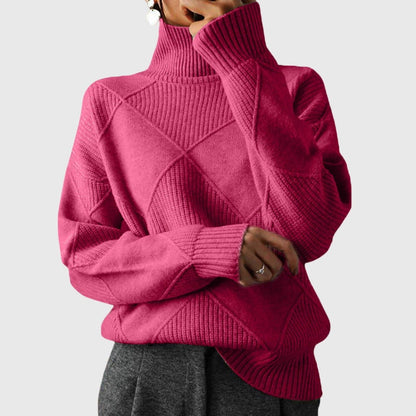 Diana | Ribbed Knit Turtleneck Sweater