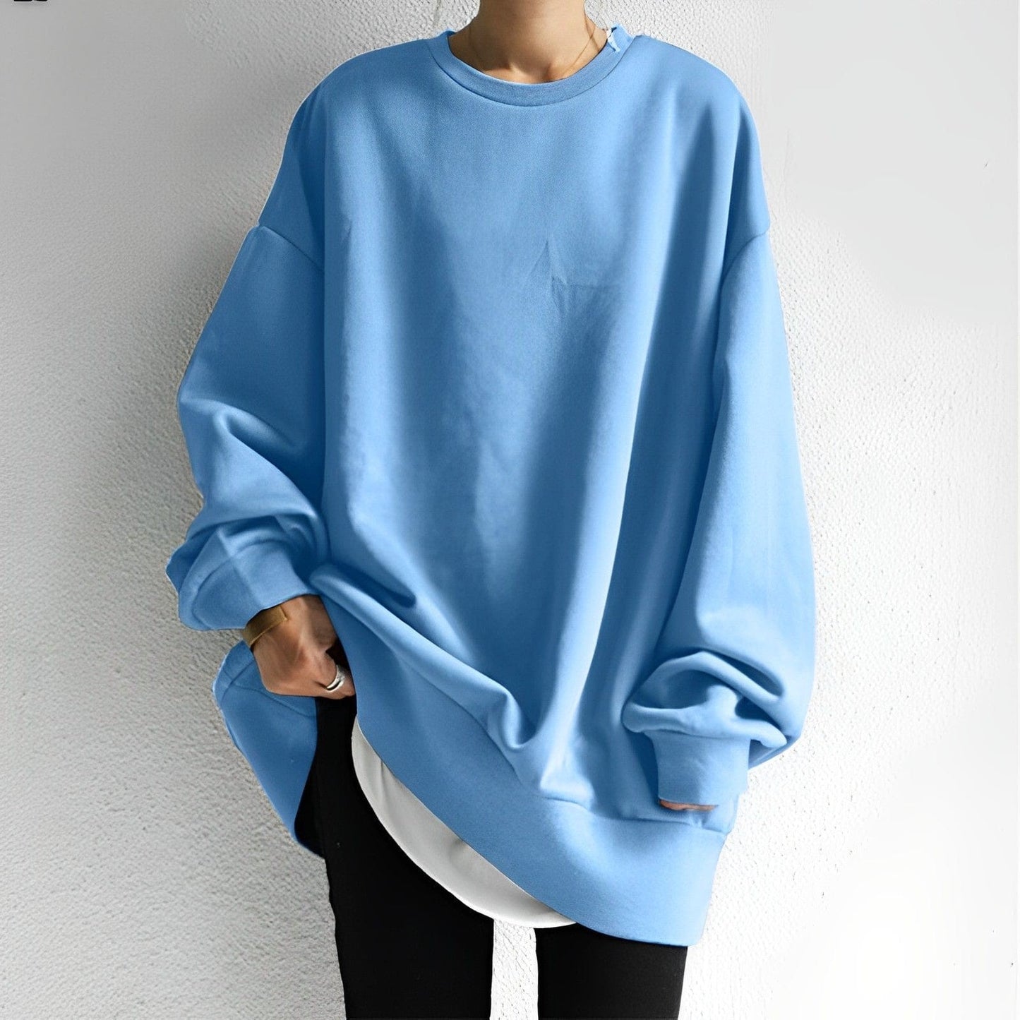 Mila | Oversized Cotton-Blend Sweatshirt