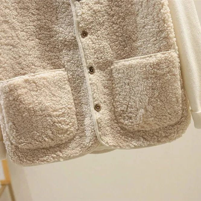 Norah | Ribbed Knit Button-Up Vest