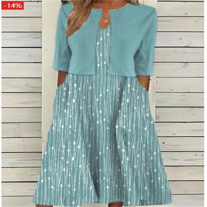Sera | Floral Midi Dress with Pockets