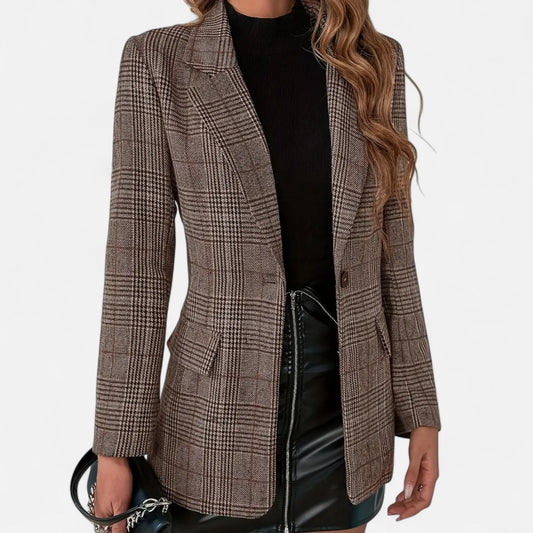 Skye | Heritage Plaid Single-Breasted Blazer