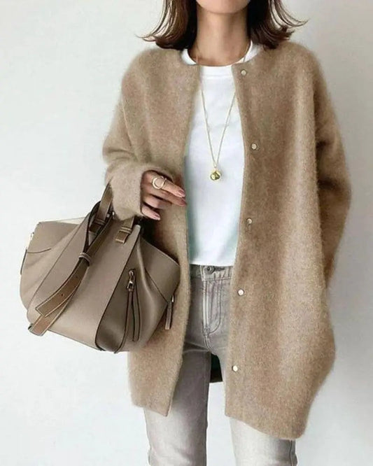 Tess | Relaxed Wool Blend Cardigan
