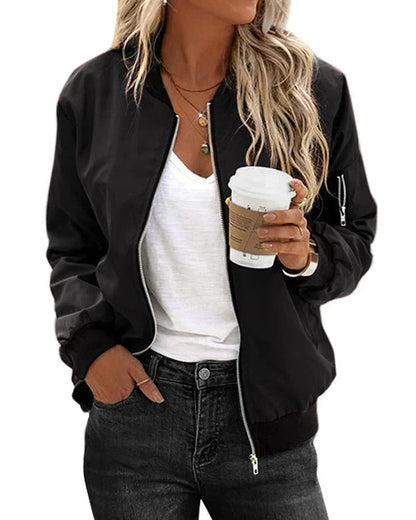 Vera | Classic Zip Bomber Jacket