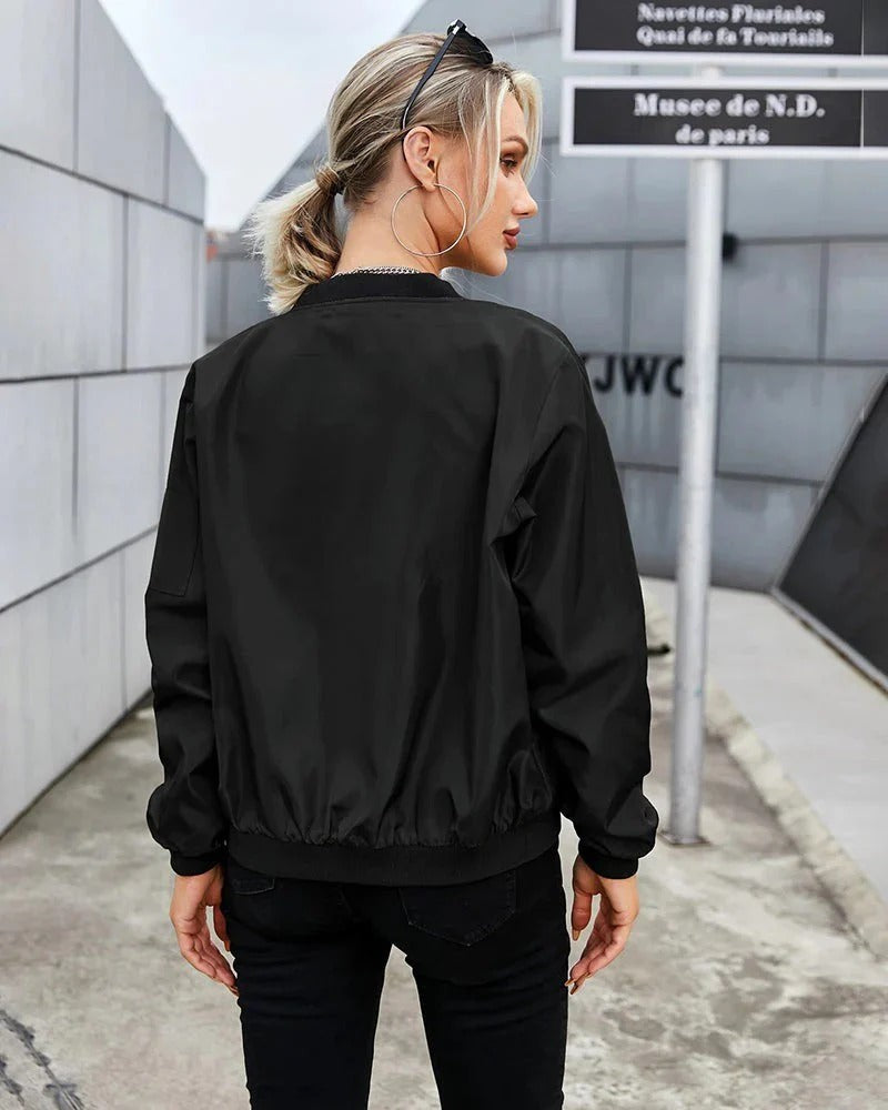 Vera | Classic Zip Bomber Jacket