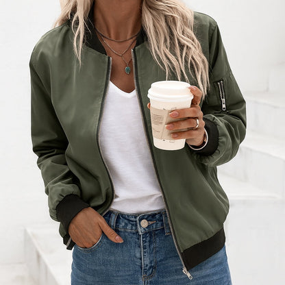 Vera | Classic Zip Bomber Jacket