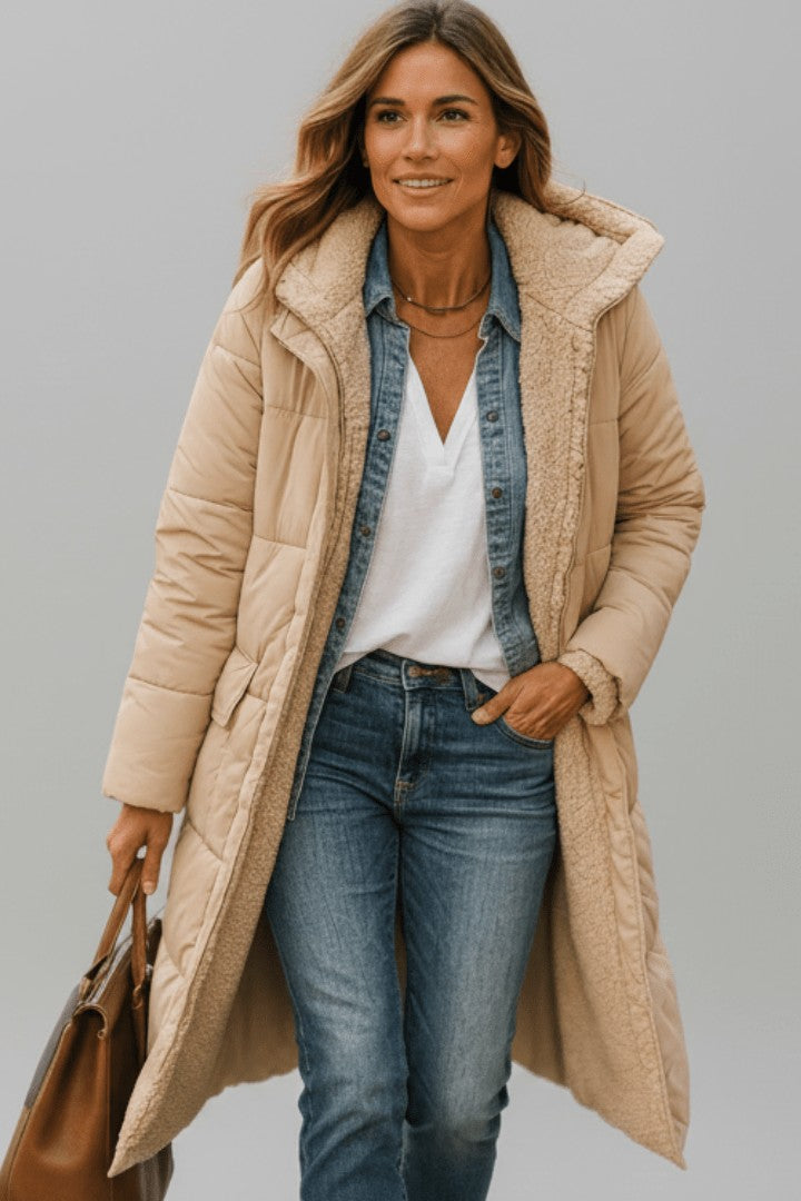 Vera | Hooded Longline Puffer Coat