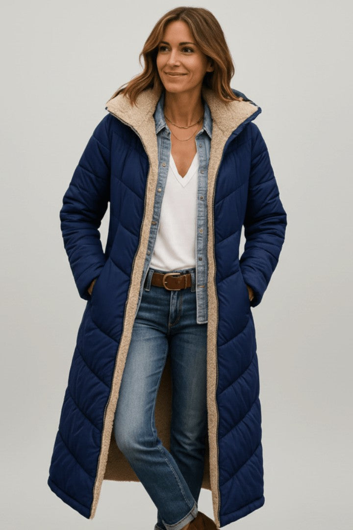 Vera | Hooded Longline Puffer Coat