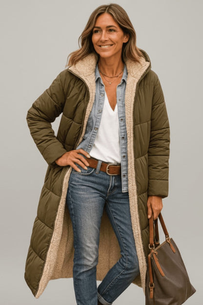 Vera | Hooded Longline Puffer Coat