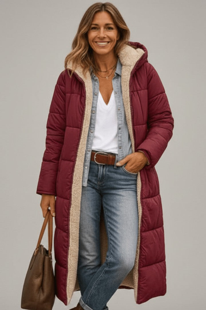 Vera | Hooded Longline Puffer Coat