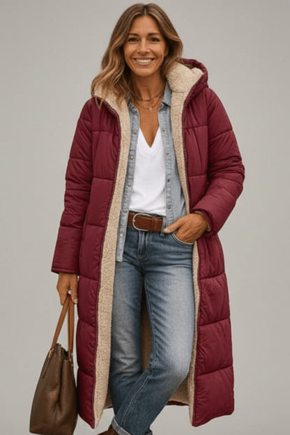 Vera | Hooded Longline Puffer Coat