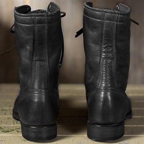 Vera | Lace-Up Mid-Calf Leather Boots