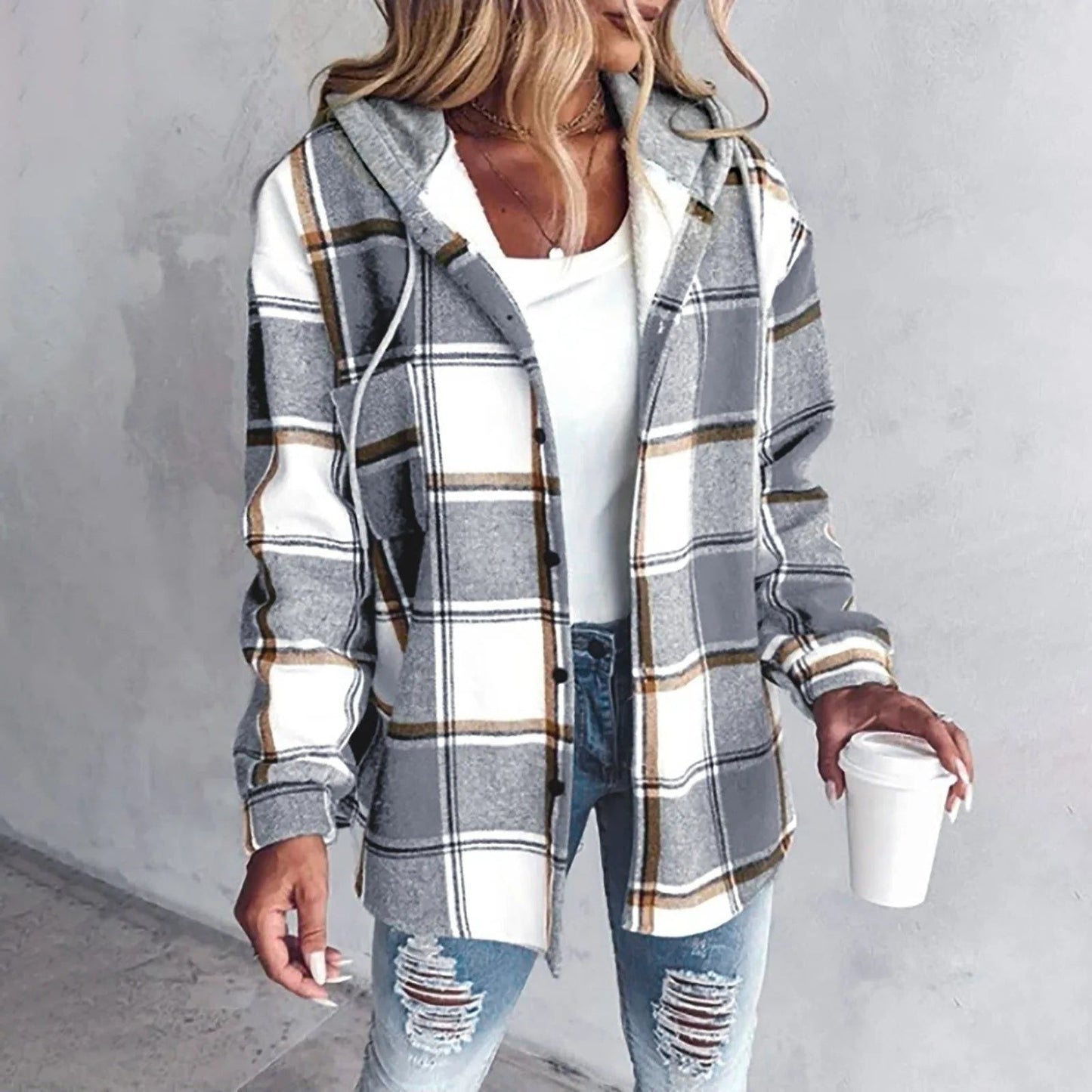 Vera | Plaid Oversized Cardigan