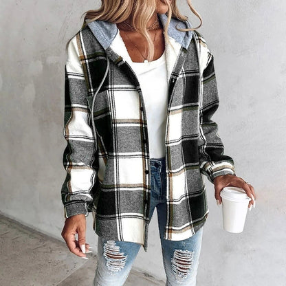 Vera | Plaid Oversized Cardigan