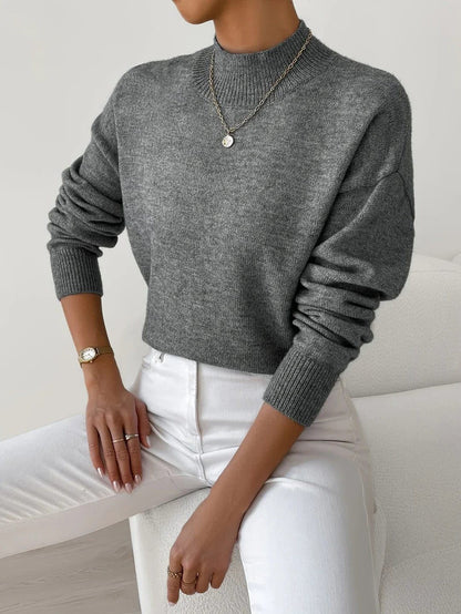 Vera | Ribbed Roll Neck Knit